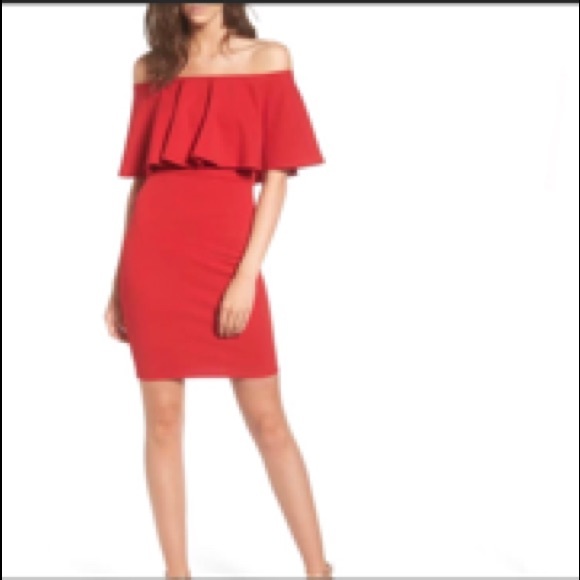 Soprano Dresses & Skirts - SOLD OUT!!!Ruffle Off the Shoulder Body -Com Woman Dress